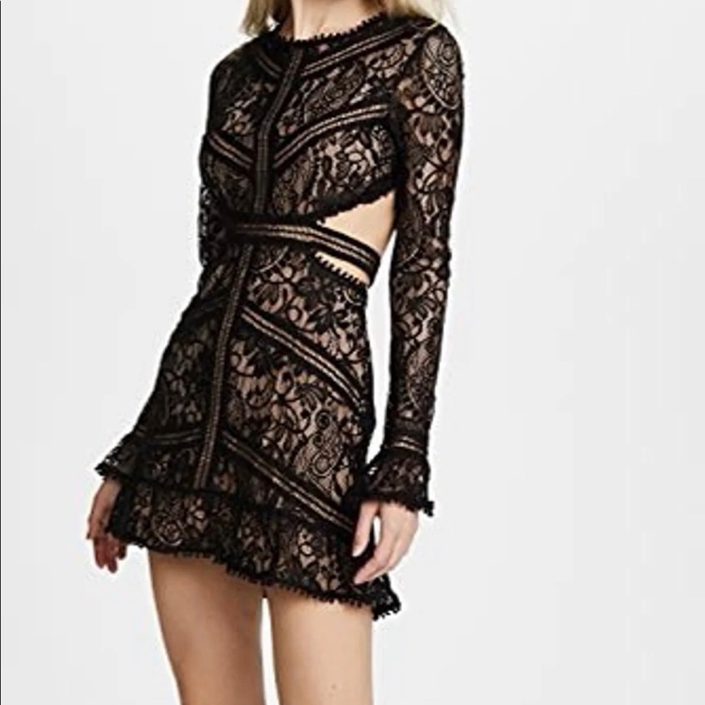 For love and lemons emerie dress black